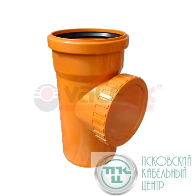 Ревизия с крышкой D 110мм рыжая (25) VALFEX 30103110