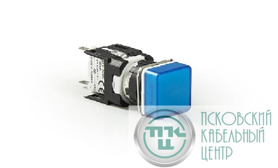 Арматура сигнальная 16мм квадратная 12-24 AC/DC син. EMAS D070KXM