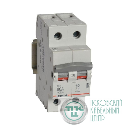 Выключатель-разъединитель 2п 80А RX3 ИЭК Leg 419409