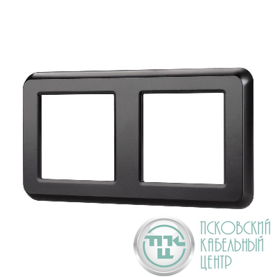 Рамка пластиковая FRM-VERSA-PL-2-BK Arlight 043778