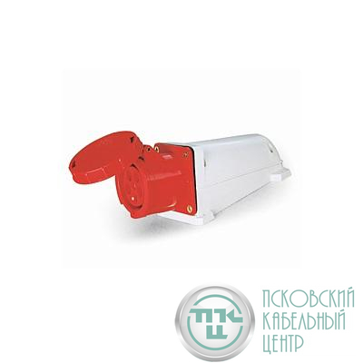 Розетка стационарная ОП PPC 135 63А 5п 3Р+РЕ+N 380В IP67 Pro JazzWay 5072794