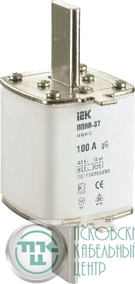 Вставка плавкая ППНИ-37 100А габарит 2 IEK DPP40-100