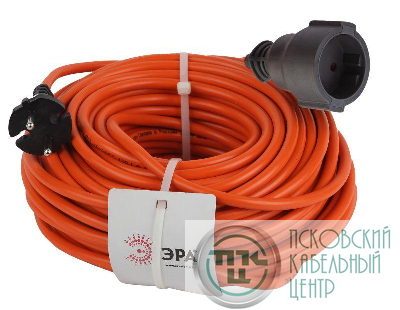 Удлинитель-шнур 1х30м без заземл. 10А IP20 UPx-1-2х1-30m ПВС 2х1 (бухта) Эра Б0046807
