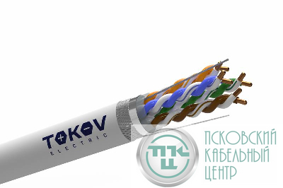 Кабель витая пара SF/UTP 4х2х24AWG(0.52мм) кат.5E нг(А)-HF (LSZH) indoor Fluke tested 305м (м) PRO TOKOV ELECTRIC TKP-C06-SF-42-5E-305-LSZH
