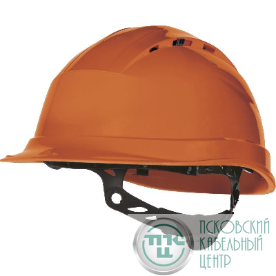 Каска защитная QUARTZ UP IV с вентил. с храповым механизмом оранж. Delta Plus QUARUP4OR