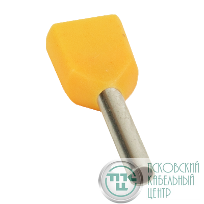 Наконечник штыревой втулочный под два провода НШвИ2 OptiKit T-Shv2-PVC- 1.0-10 (уп.100шт) КЭАЗ 278046