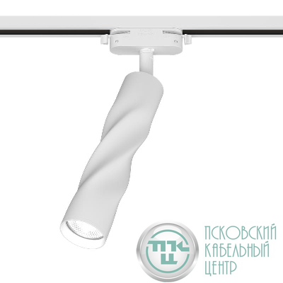 Светильник трековый поворотный ARTLINE 55х55х200 GU10 230В алюм. 2.6кв.м бел Ritter 59931 3