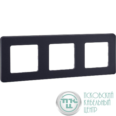 Рамка 3-м СП Inspiria IP20 антрацит IEK 673953