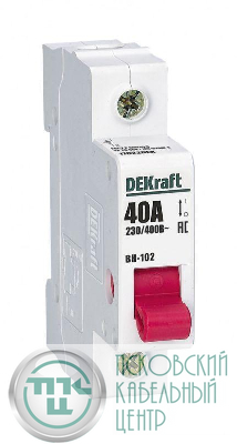 Выключатель-разъединитель 1п 40А ВН-102 DEKraft 17022DEK