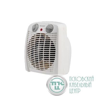 Тепловентилятор электрический настольный 2кВт со спиральным нагревательным элементом бел. Rexant 60-0033