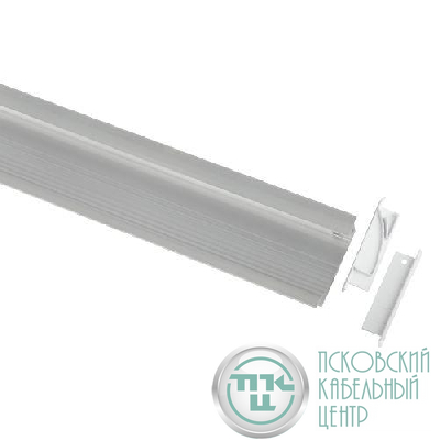 Комплект с врезным анодированным профилем 6814 68х14мм 2м Эра Б0062863