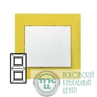 Рамка 2-м Valena верт. фрэш Leg 770046