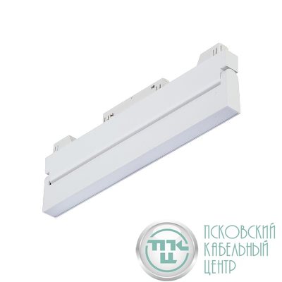 Светильник светодиодный трековый поворотный магнитный 19Вт 48В 3000К 220мм 120град. бел. Vitaluce VT0200043-00.1