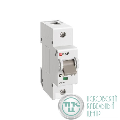 Выключатель автоматический 1п C 10А 15кА ВА 47-125 PROxima EKF mcb47125-1-10C