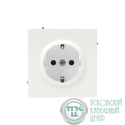 Розетка силовая KANT 2P+E без шторки бел. магнолия DKC 7000033