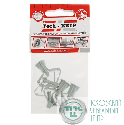 Дюбель (анкер) Бабочка полипропилен 10х50 (уп.4шт) Tech-KREP 111488