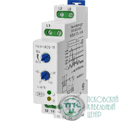 Реле контроля фаз РКФ-М06-12-15 УХЛ4 400В AC Меандр A8302-16931828