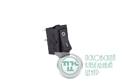 Выключатель в черн. корпусе черн. клавиша без подсветки 1НО EMAS A21B1H10