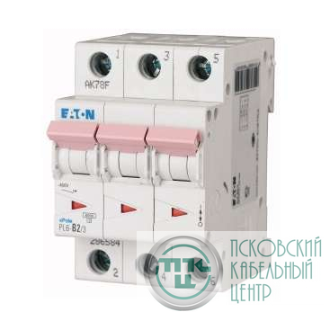 Выключатель автоматический модульный 3п B 8А 6кА PL6-B8/3 EATON 164875