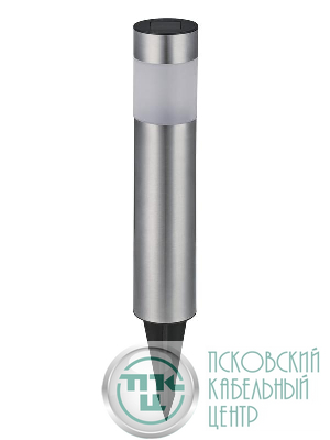 Светильник садовый 39см столб хром КОСМОС KOC_SOL264