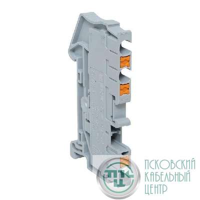 Колодка клеммная пружинная 2.5 Push-in 3 вывода сер. EKF PIT-2.5-3