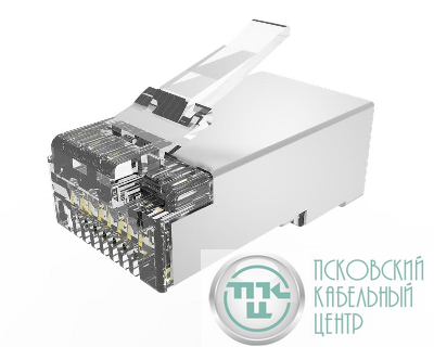 Коннектор RJ-45(8P8C) кат.6 экранир. универс. (уп.100шт) TOKOV ELECTRIC TKE-CNR-623-STP