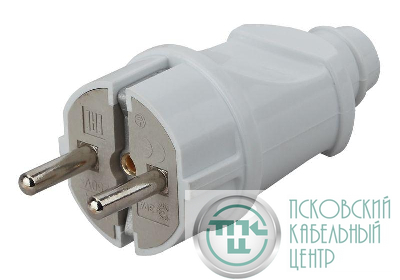 Вилка с заземл. прямая 16А бел. Vx2-W ЭРА Б0039673