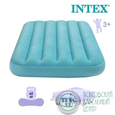 Матрас надувной детский 88х157х18см 2 цвета (66803NP) INTEX 6941057413655