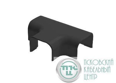 Тройник накладной 90град. для кабель-канала РКК 74х55 Арктика черн. Ruvinil ТРН-74х55-Ч