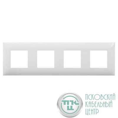 Рамка 4-м 8мод. Avanti "Белое облако" DKC 4400908