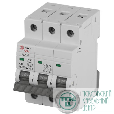 Выключатель автоматический 3п C 25А 4.5кА ВА47-63 PRO ЭРА Б0059439