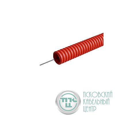 Труба гофрированная ПНД легкая d16мм с протяжкой безгалоген. трудногорючая (HFFRLS) KM-FRTG-16 (уп.100м) КМ LO62318