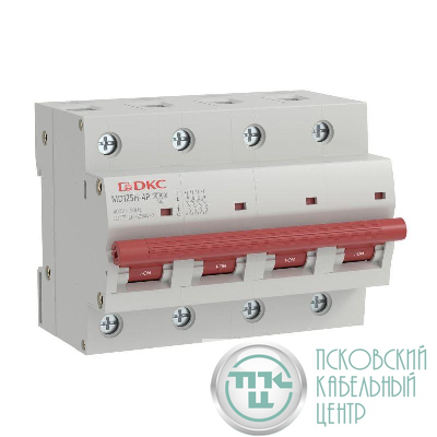 Выключатель автоматический модульный max типа MD125H 10кА 4п C 125А YON MD125H-4PC125