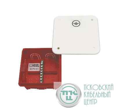 Коробка распределительная СП 90х90х50мм IP20 для уравн. потенциалов HEGEL КУП1101-И