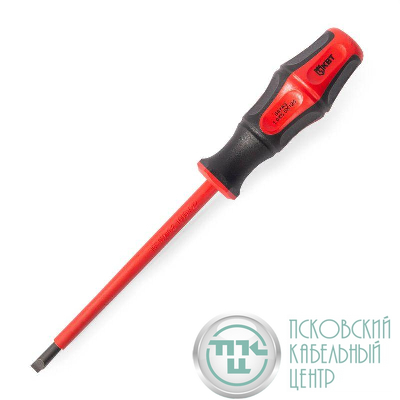 Отвертка диэлектрическая "Профи" шлиц 5.5х125 КВТ 78610