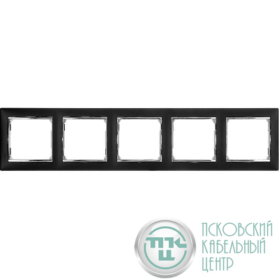 Рамка 5-м Valena горизонт. ноктюрн/сереб. Leg 770395