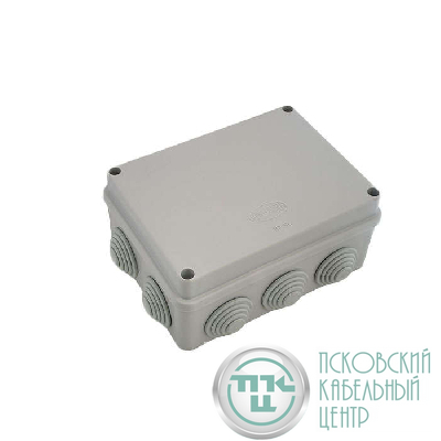 Коробка распределительная ОП 150х110х70мм IP55 крышка на винтах сер. ГУСИ С3В1510 Евро