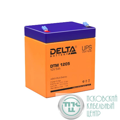 Аккумулятор UPS 12В 5А.ч DTM 1205 Delta 4614010050006