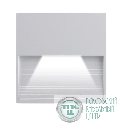 Светильник светодиодный PST/W S120120 3Вт 4000К IP65 накладной для подсветки стен и ступеней White Pro+ JazzWay 5024809