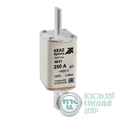 Вставка плавкая OptiFuse NH1 63 400AC 0 gG УХЛ3 КЭАЗ 144689