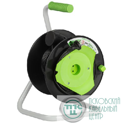 Удлинитель на пластик. катушке 1х15м без заземл. 6А IP44 GREEN LINE GAZ-2x0.75-15m ПВС 2х0.75 Эра Б0065096