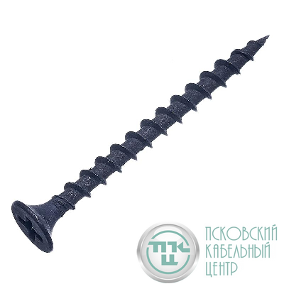 Саморез гипрок-дерево 3.5х35 потай крупн. резьба оксид (уп.30шт) европодвес СТРОЙМЕТИЗ 2010051