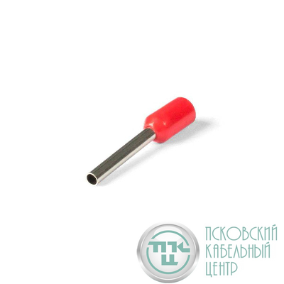 Наконечник штыревой втулочный изолированный НШВИ 1.0–12 (уп.100шт) КВТ 108900