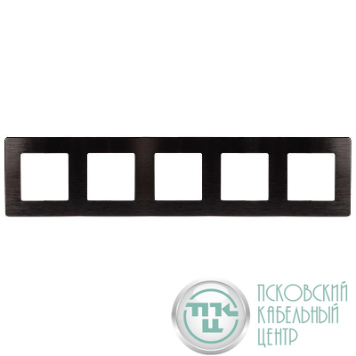Рамка 5-м 12-5105-06 сатин черн. Эра Б0052544