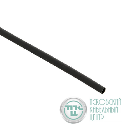 Трубка термоусадочная ТУТк с клеевым слоем нг 3/1 черн. 1м (уп.10м) PROxima EKF tut-k3-b