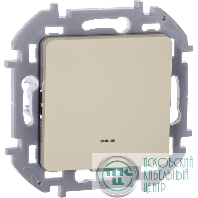 Выключатель 1-кл. Inspiria 10А IP20 250В 10AX с подсветкой/индикацией механизм сл. кость IEK 673611