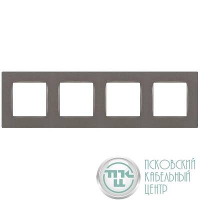 Рамка 4-м 12-5204-16 Классик титан Эра Б0067774