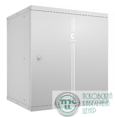 Шкаф телекоммуникационный настенный разборный LIGHT WSC-05D-12U55/45m 19дюйм 12U дверь метал. сер. Cabeus 10181c