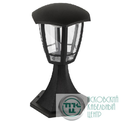 Светильник светодиодный садово-парковый ДТУ 07-8-003 Валенсия 1 8Вт 3000К IP44 6 гранный напольный черн. Эра Б0064200