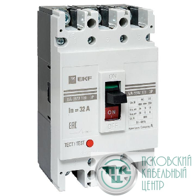 Выключатель автоматический 3п 100/32А 35кА ВА-99М PROxima EKF mccb99-100-32m